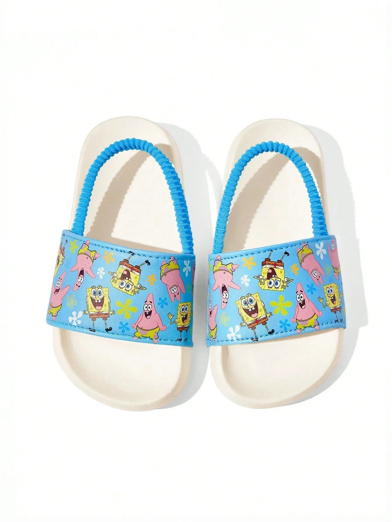 SpongeBob Elastic Band Blue Kids Children's Slippers Toddlers & Babies
