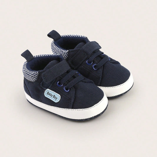Soft Sole Anti-Slip Walking Shoes Sports Shoes Color Block White Shoes