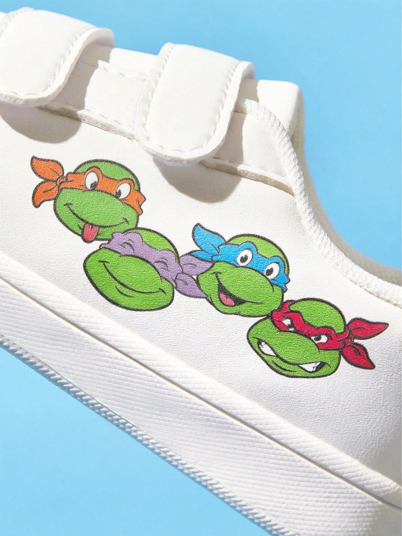 Children's Fashion Printed Casual White Shoes