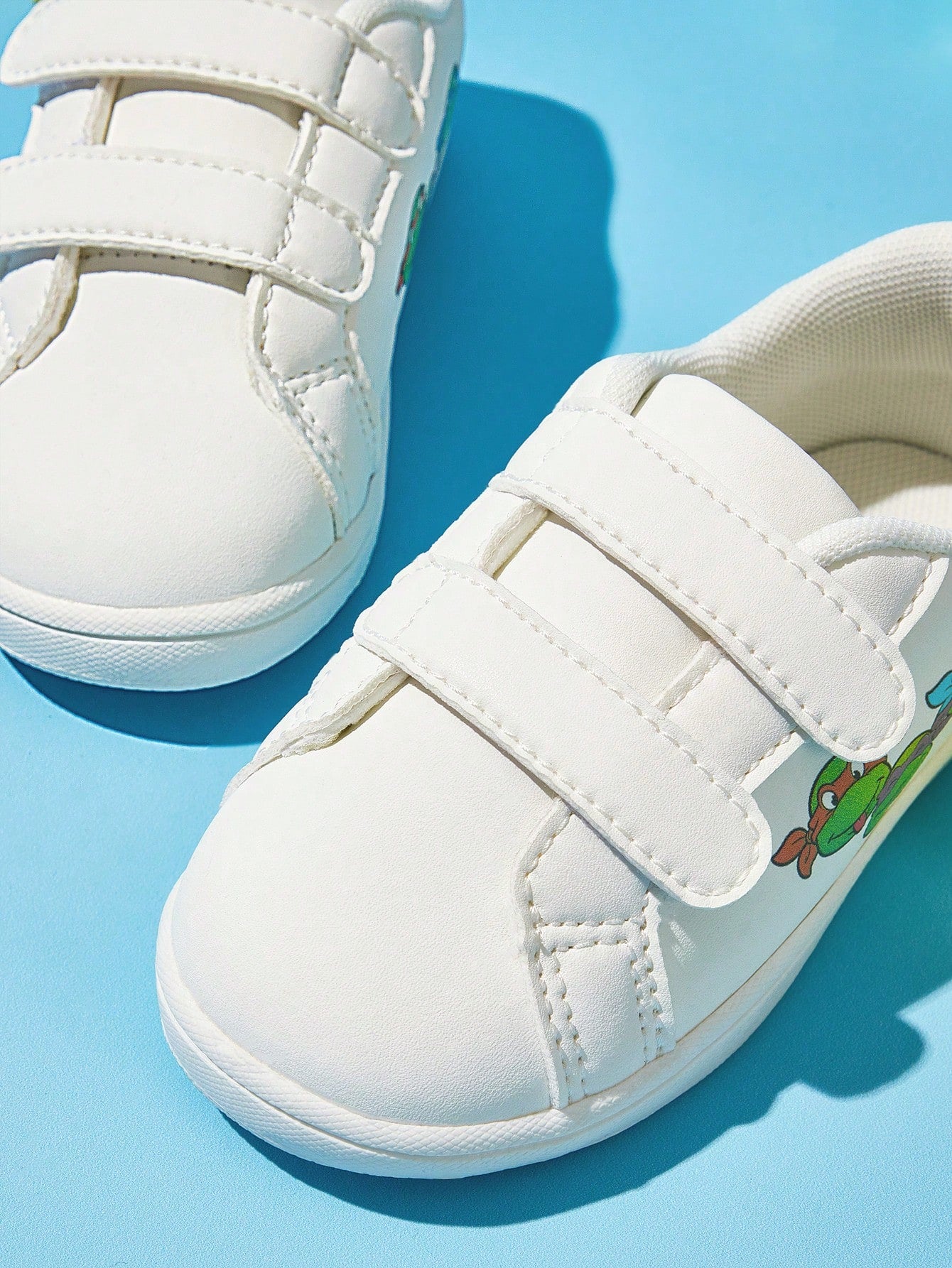 Children's Fashion Printed Casual White Shoes