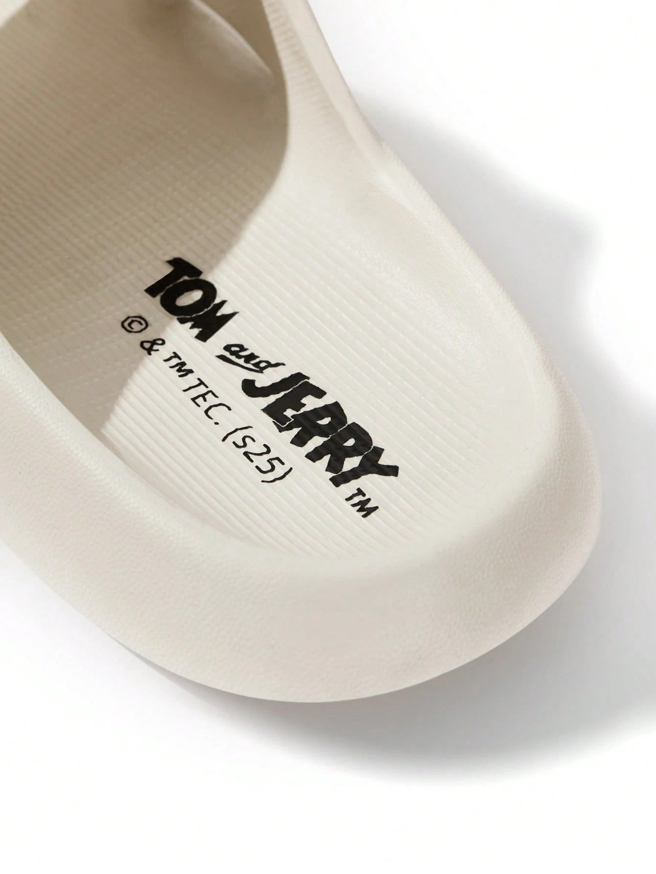 TOM & JERRY Cartoon Patterned White Children's EVA Slippers