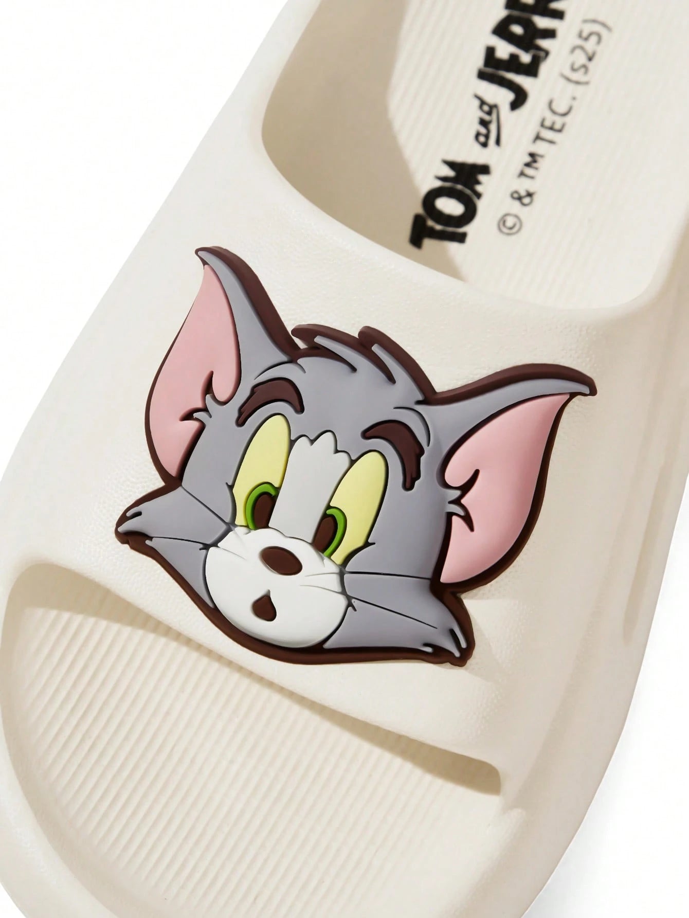 TOM & JERRY Cartoon Patterned White Children's EVA Slippers