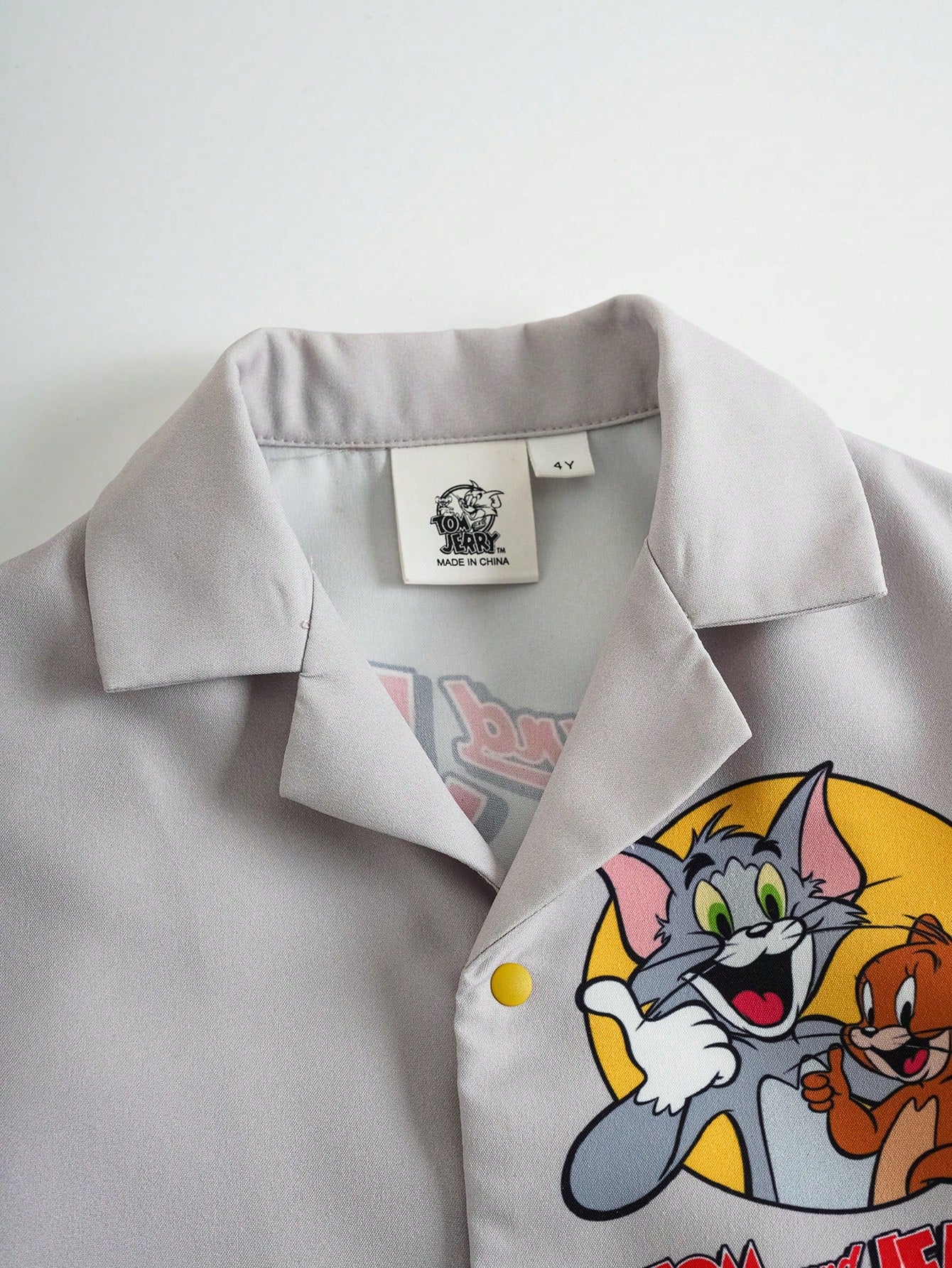TOM & JERRY Letter Print T-Shirt And Shorts Set