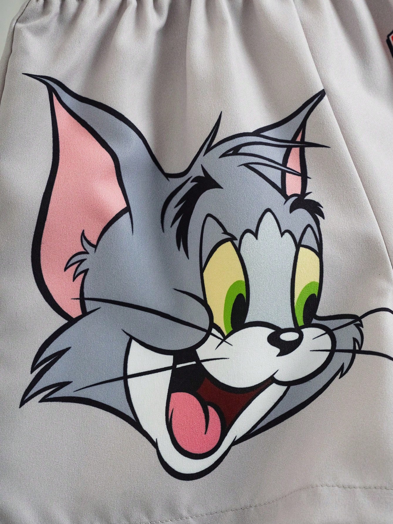 TOM & JERRY Letter Print T-Shirt And Shorts Set