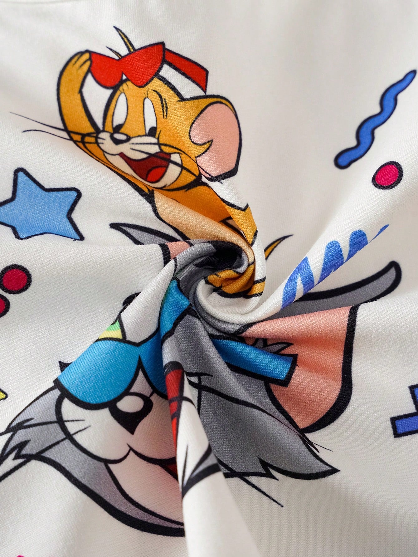 TOM & JERRY Young Girl Cute Cartoon Print Camisole And Shorts Pajama Set