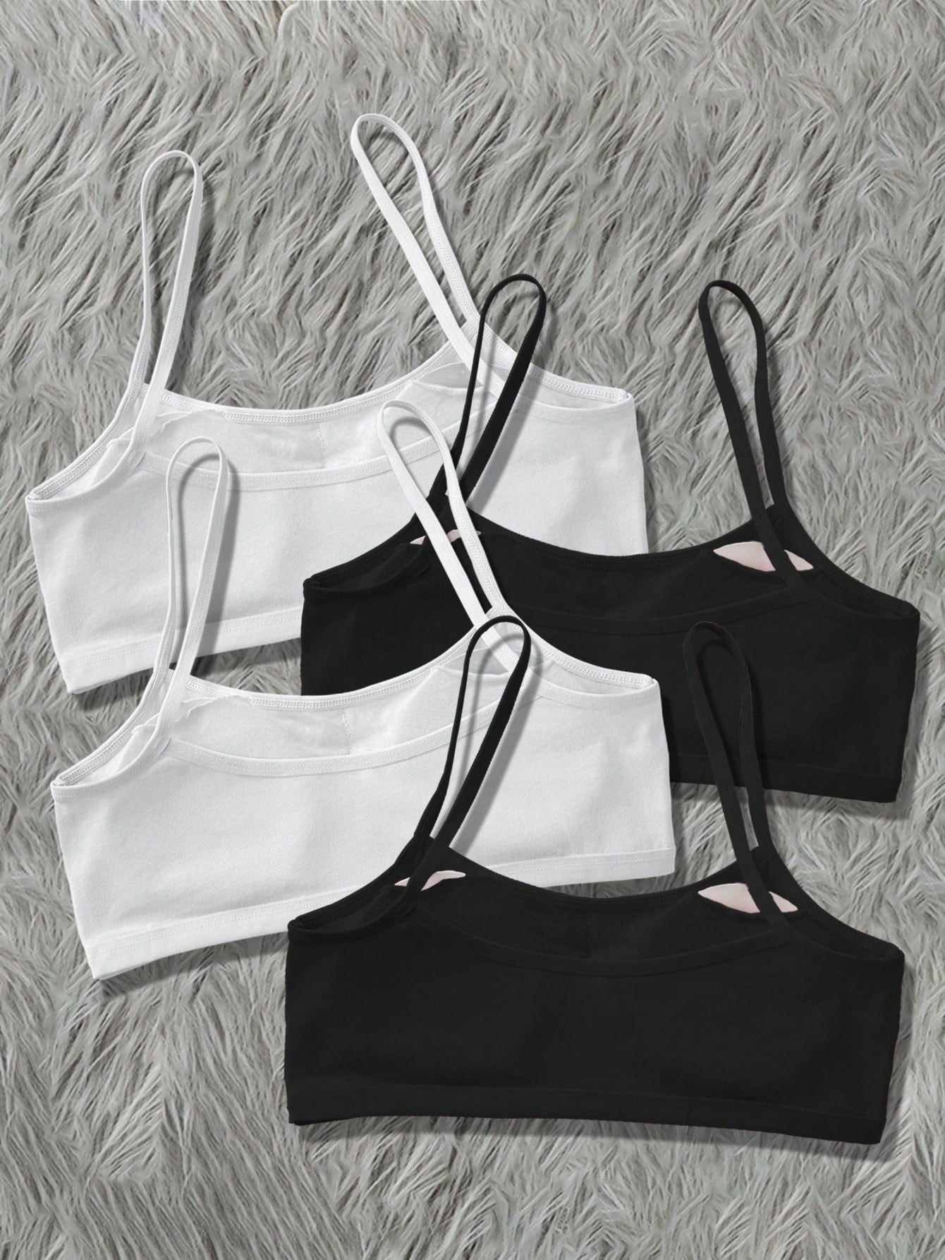 Teen Girl 4pcs Cartoon & Slogan Graphic Underwear