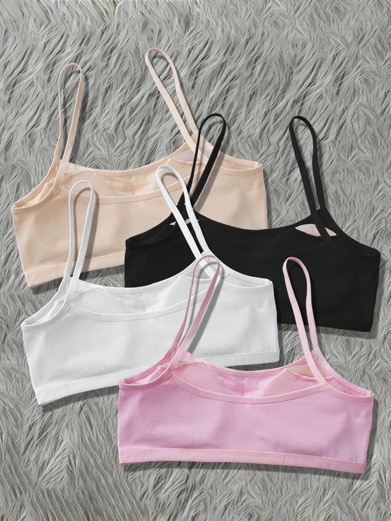 Teen Girl 4pcs Cartoon & Slogan Graphic Underwear