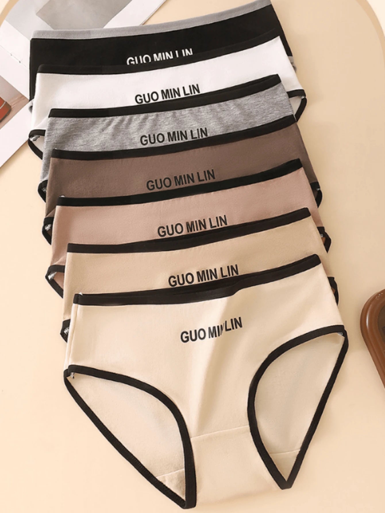 Teen Girl Letter Printed Trim Hipster Panties