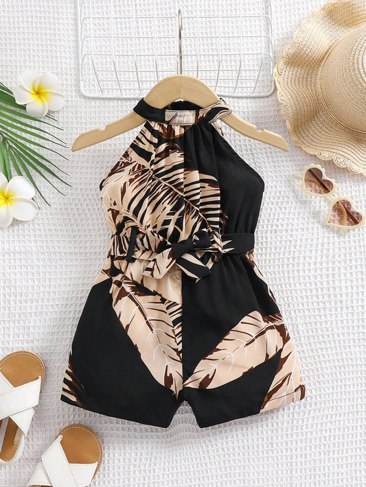 Cute Floral Print Romper