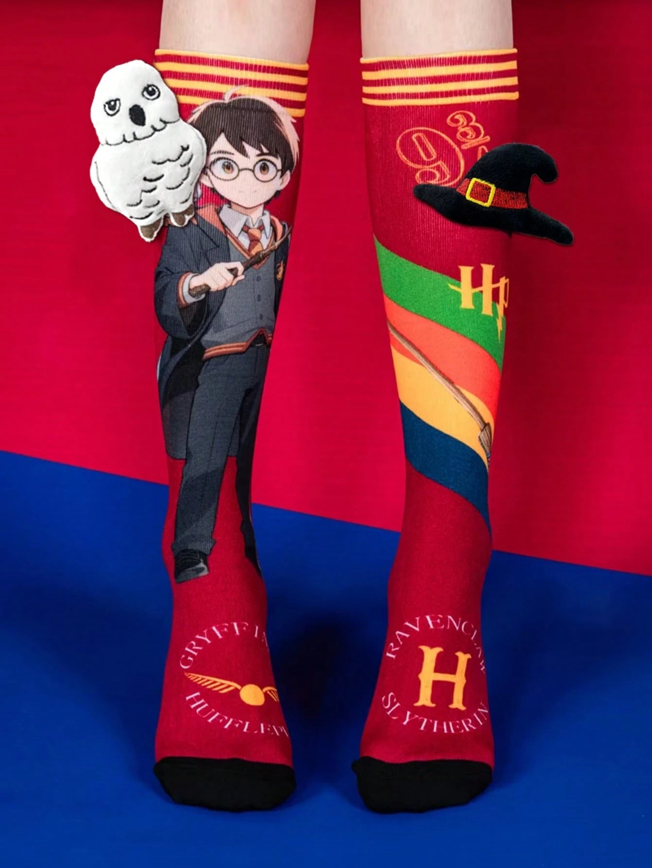 Warner Bros 1 Pair Cute Harry Potter Themed Over-The-Knee Socks