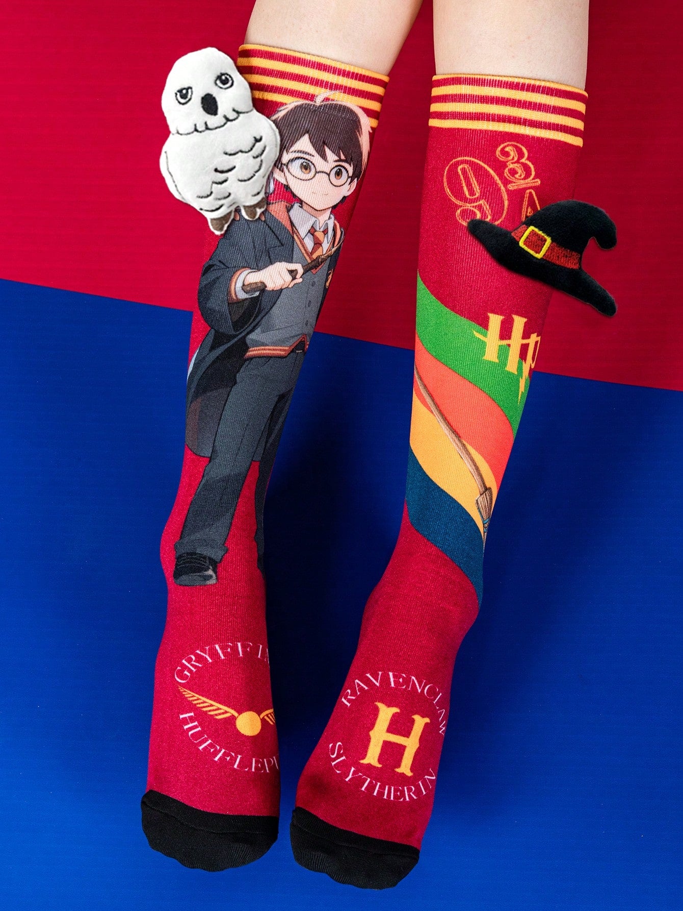 Warner Bros 1 Pair Cute Harry Potter Themed Over-The-Knee Socks