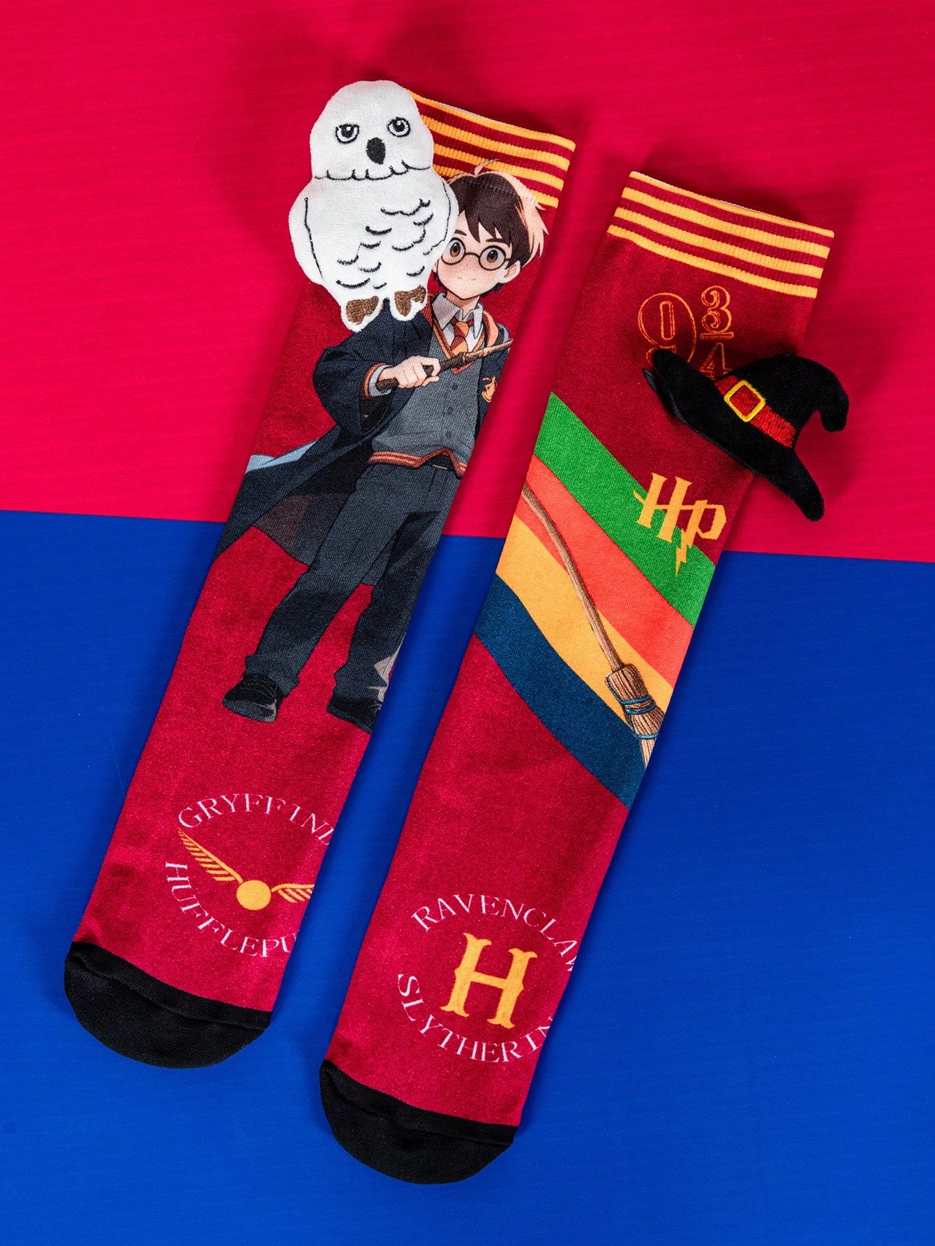 Warner Bros 1 Pair Cute Harry Potter Themed Over-The-Knee Socks