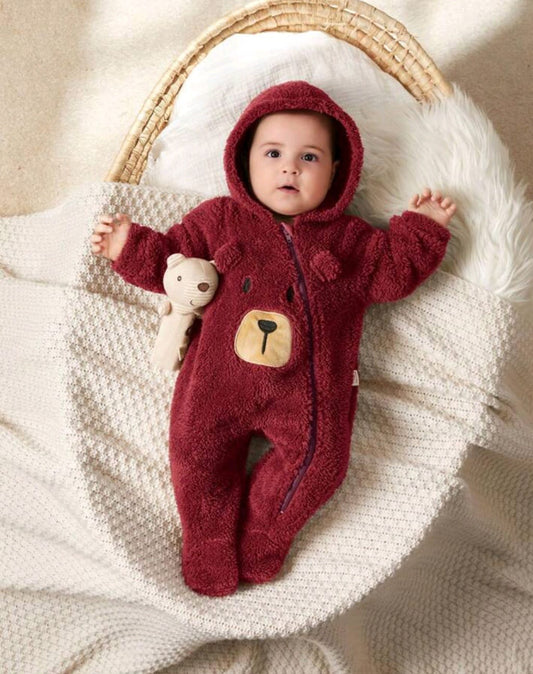 Newborn Baby Cartoon Bear Ear Hoodie 1-3M