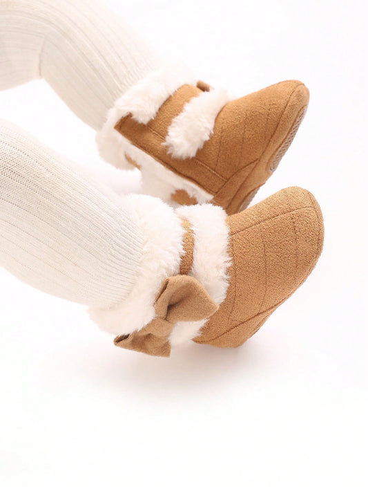 Winter New Infant Shoes 0-1 Years Old Toddler Soft Sole Snow Boots