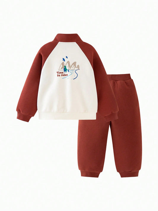 mini bala Artist Collab Girls Jacket + Pants Set