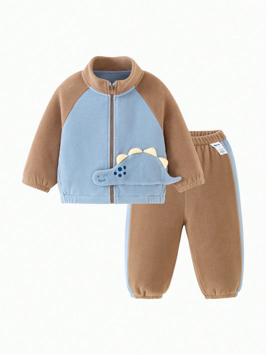mini bala Fleece Series Kids Thermal Set Long Sleeve Top & Pants