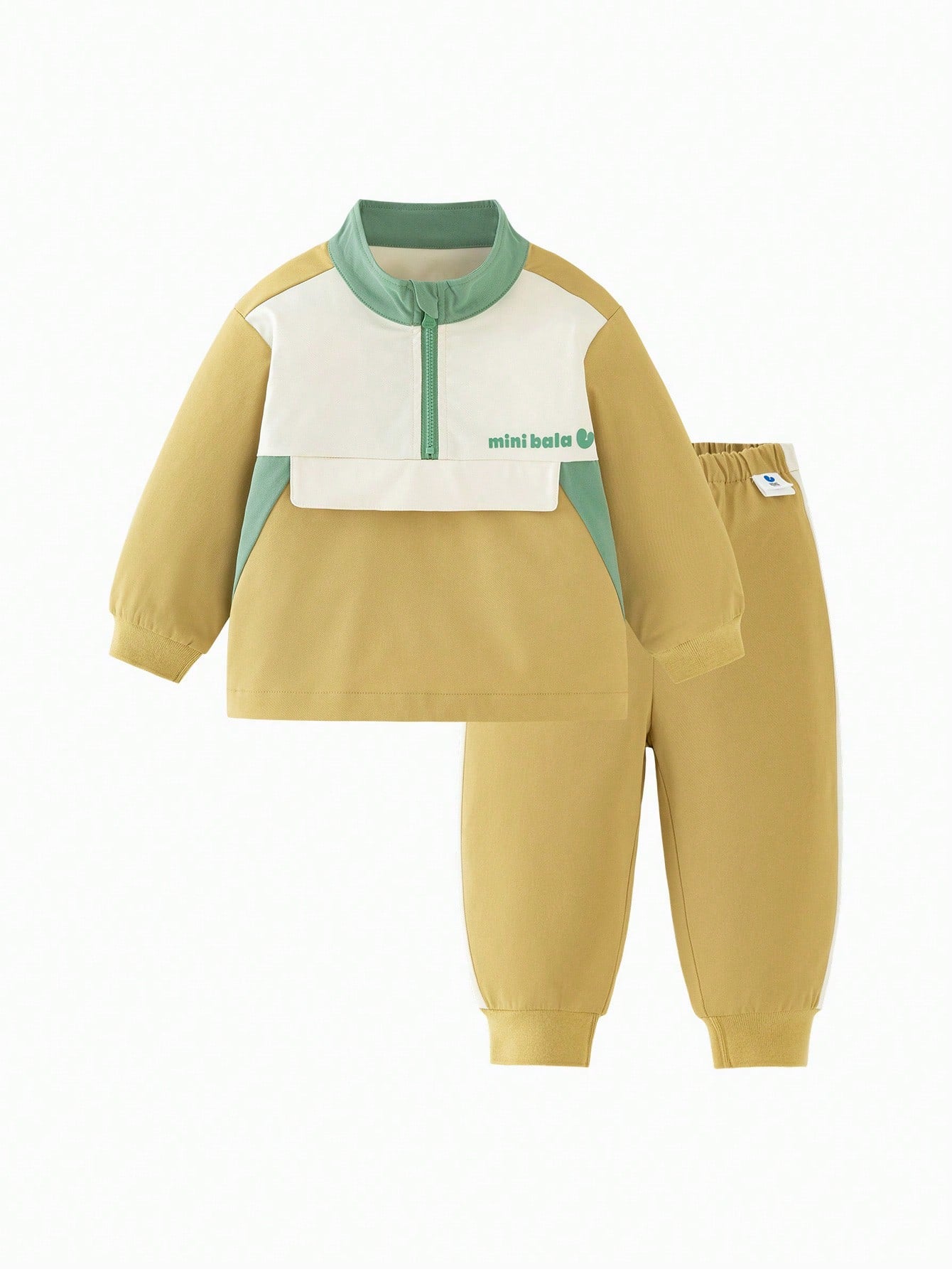 Colorblock Long-Sleeve Sports Set