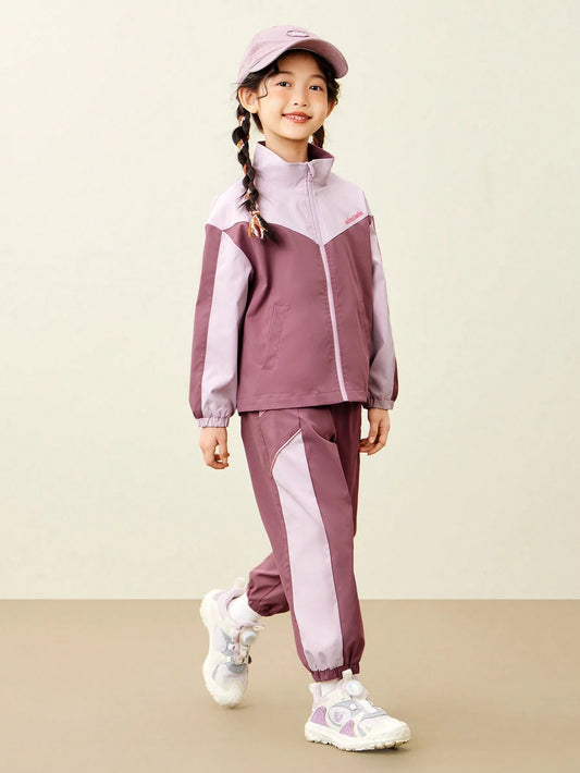 mini bala Young Girl Outdoor Tracksuit Rubber Powder